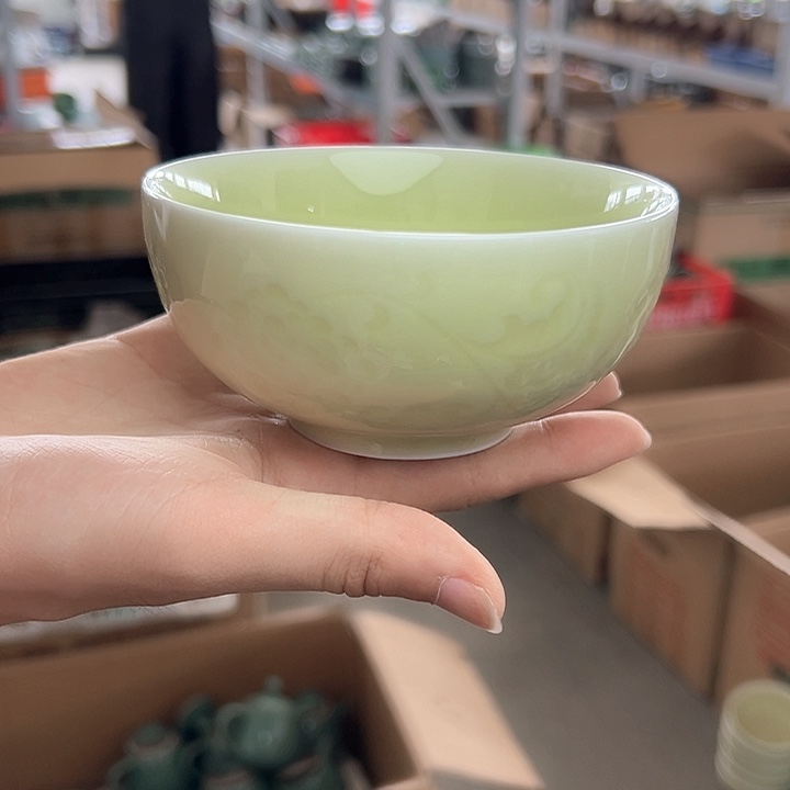 龙泉云间青瓷小米茶器
