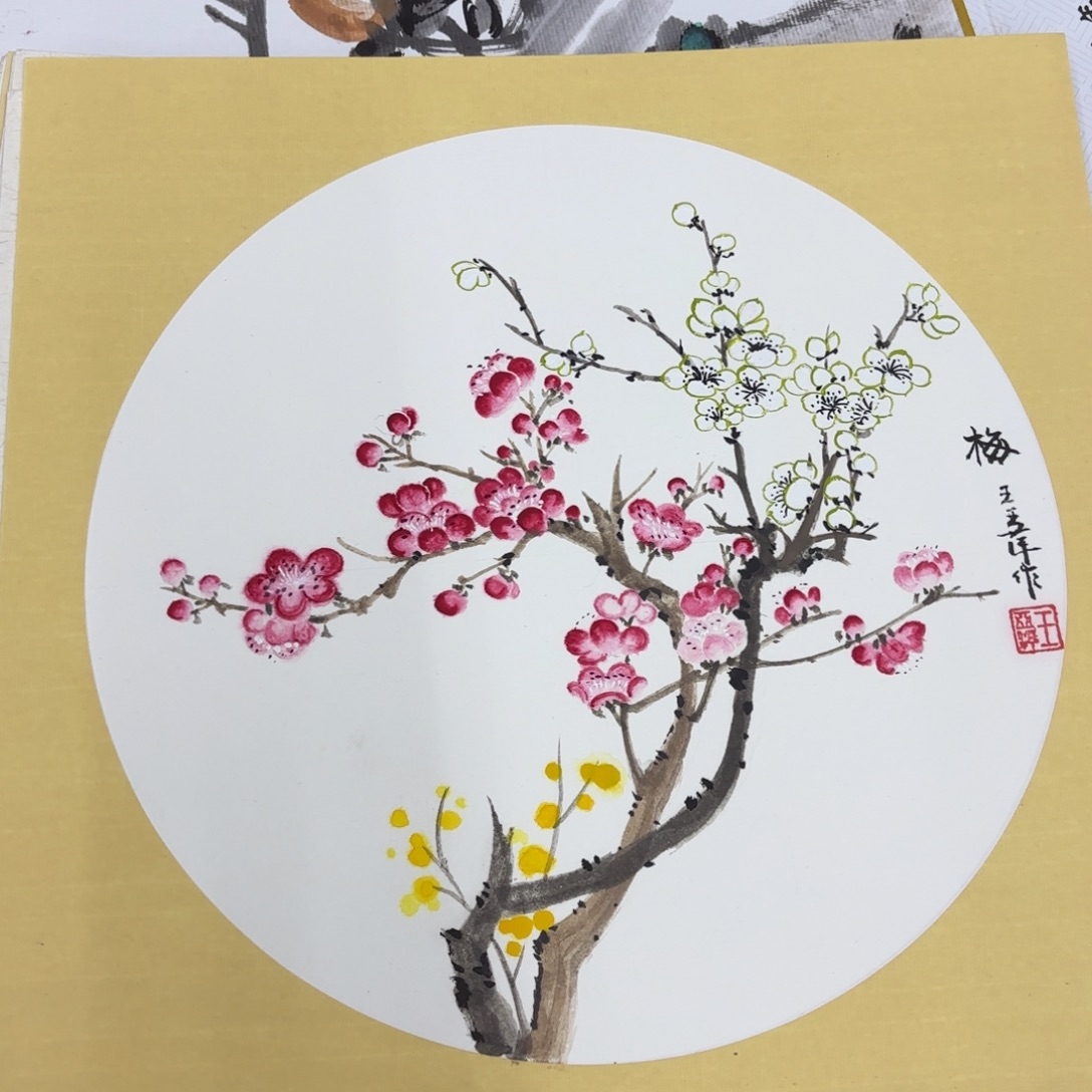 国画斗方卡纸 王亚平33