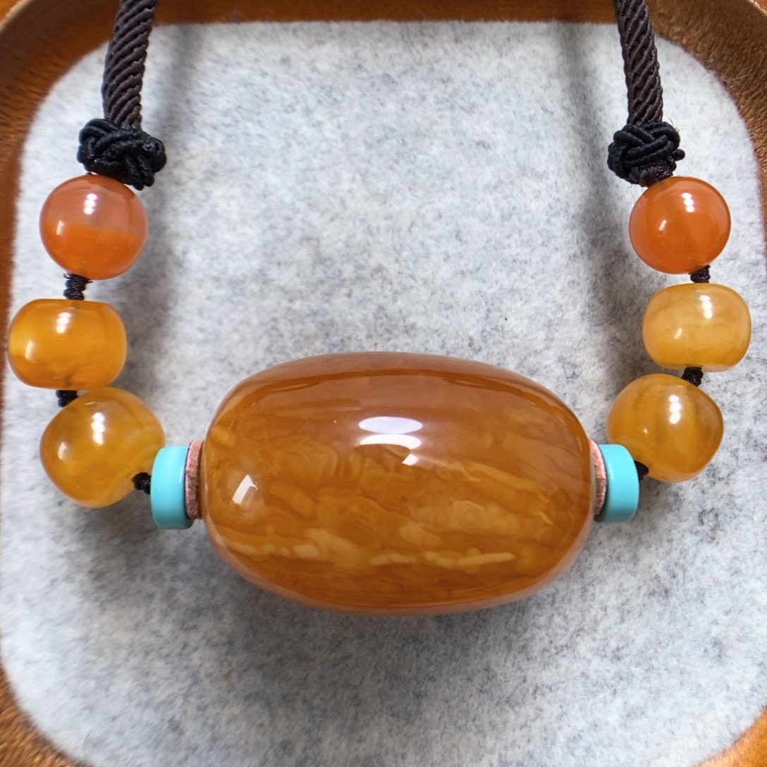 蜜蜡颈饰未镶嵌蜜蜡