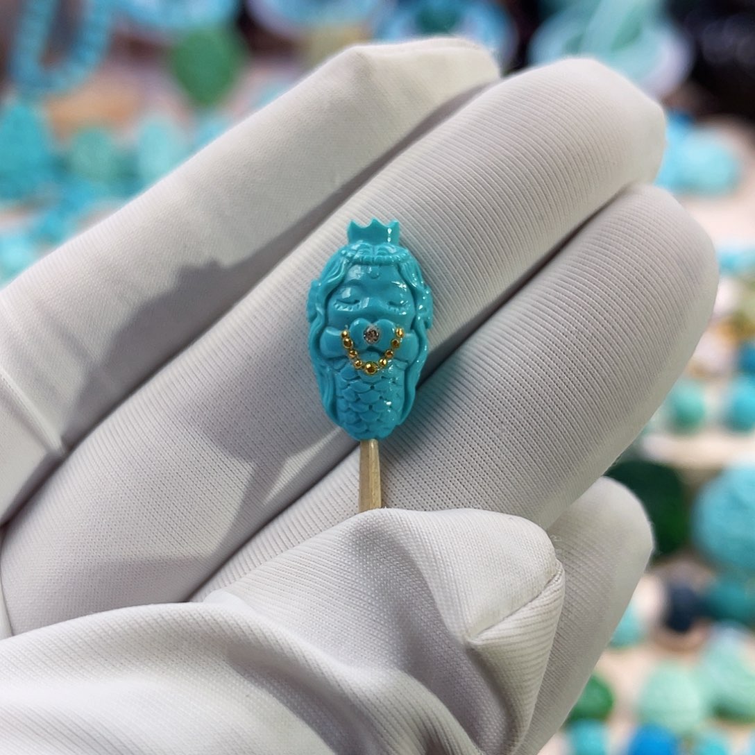 绿松石珠宝奇石未镶嵌