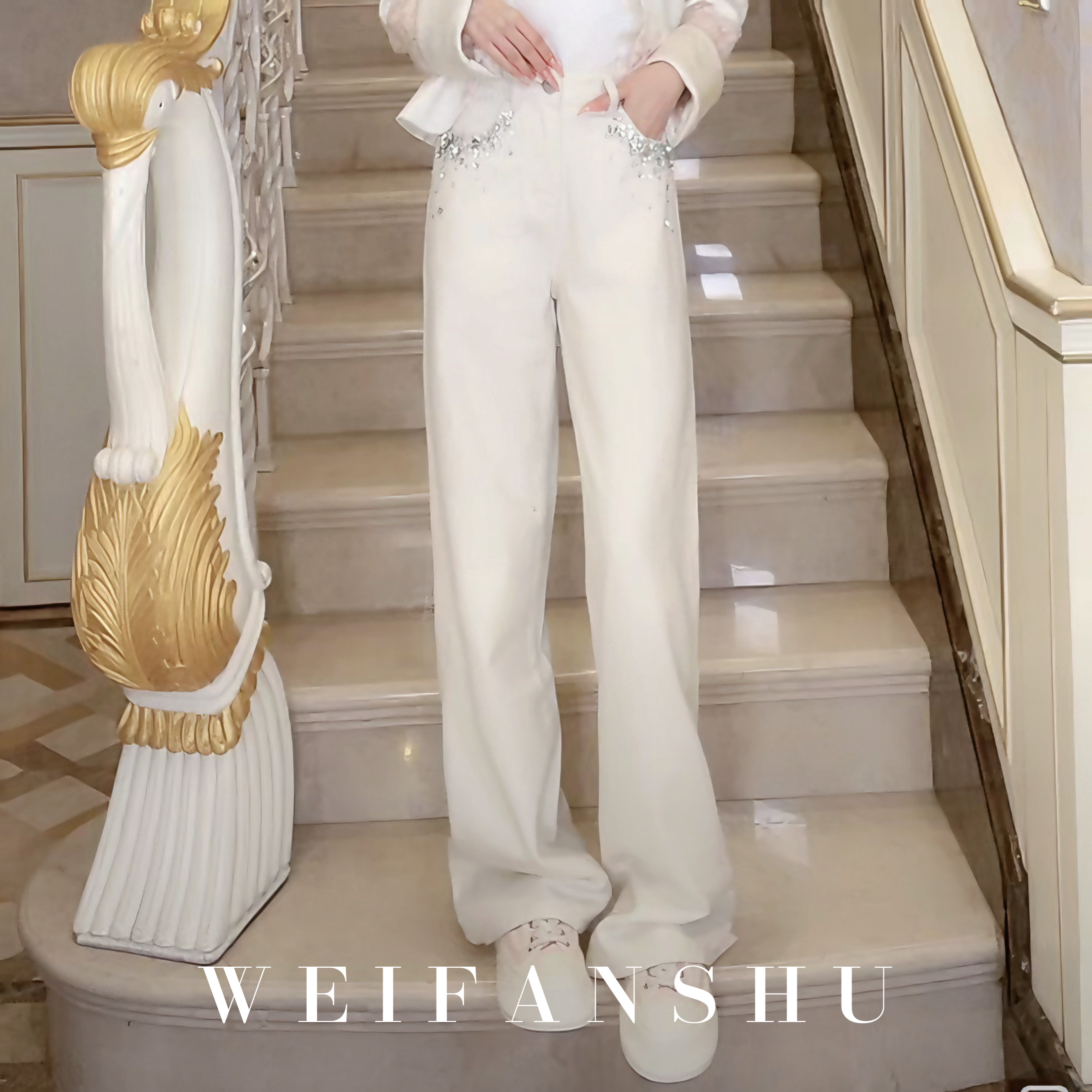 WEIFANSHU/魏凡舒【潮流新宠】牛仔裤