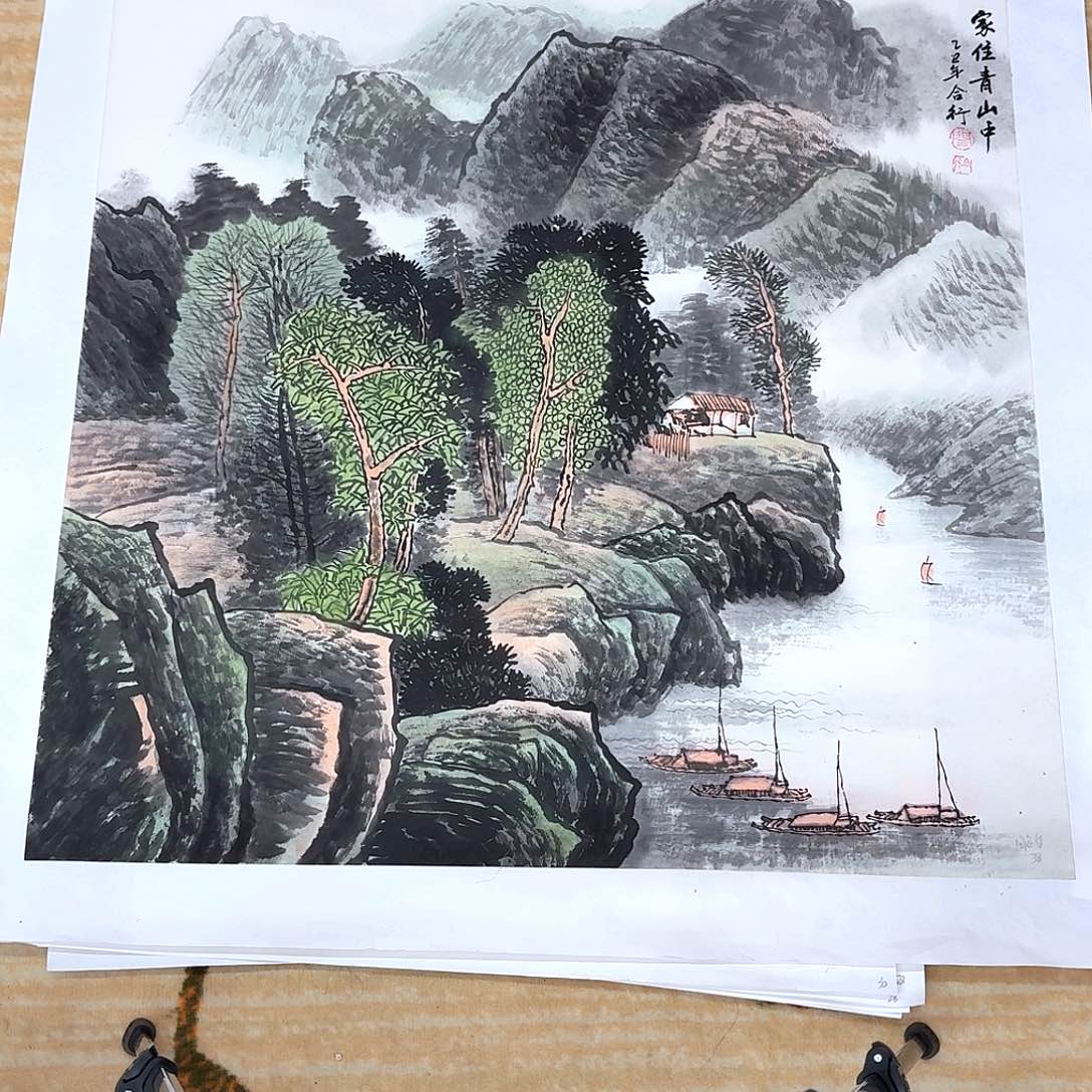 国画68斗方一张作品