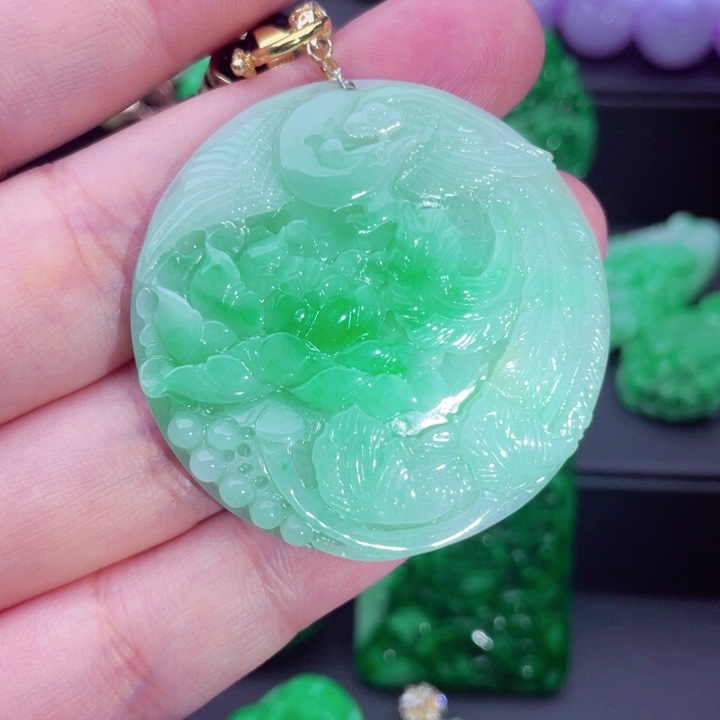 翡翠未镶嵌吊坠(不含链)