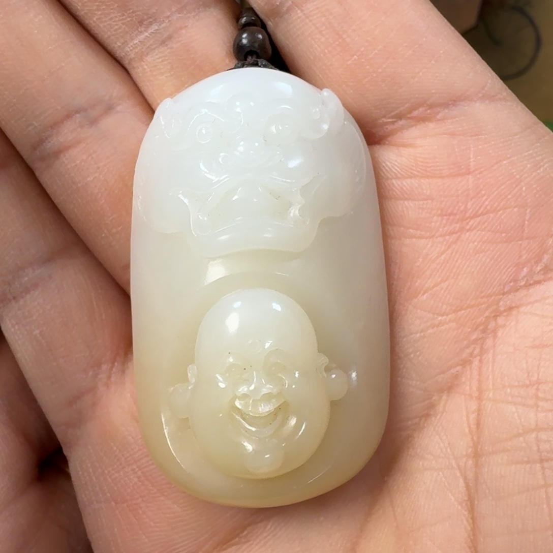 和田玉未镶嵌颈饰和田玉挂件