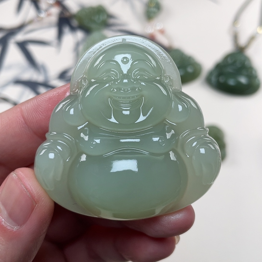 和田玉吊坠(不含链)未镶嵌微瑕