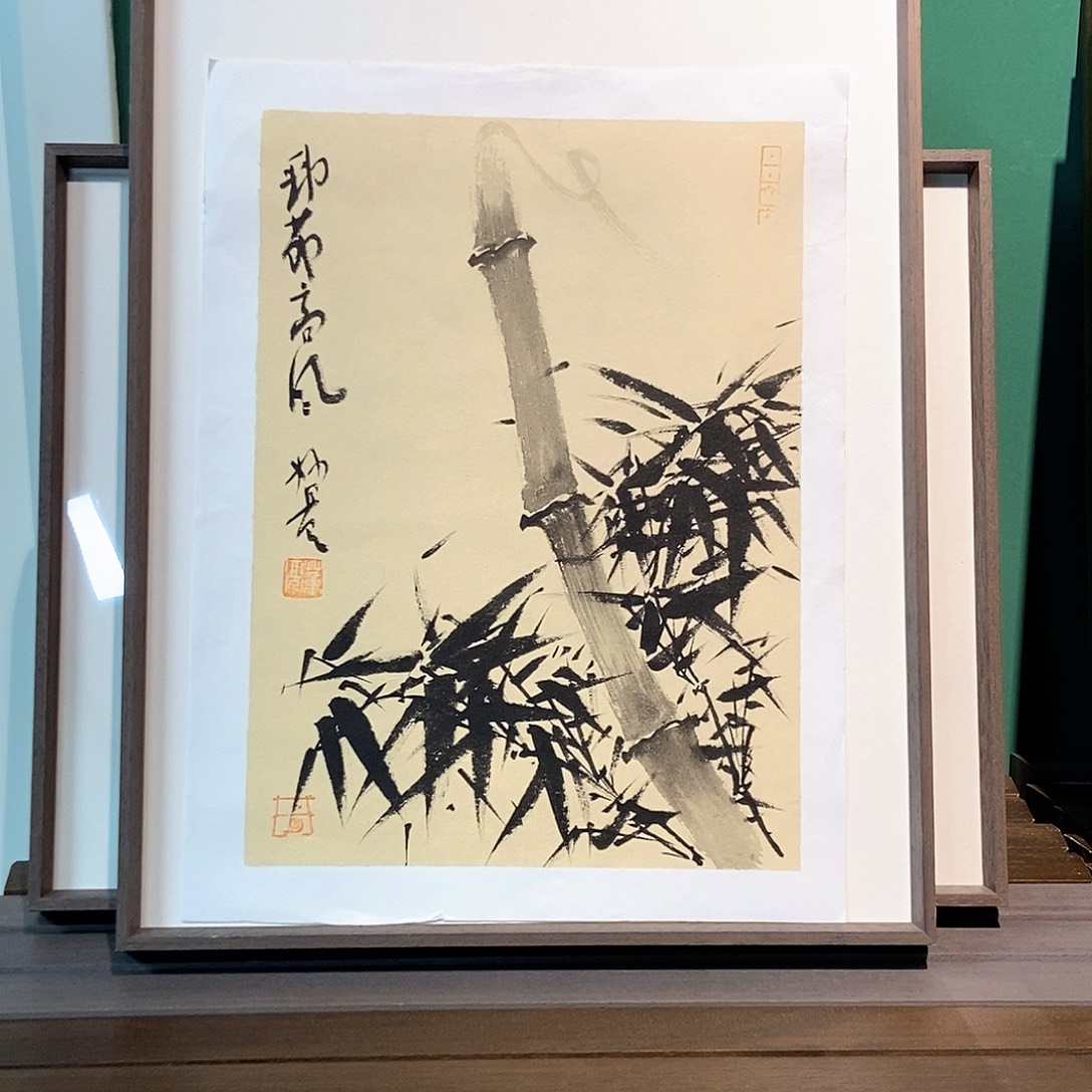 国画董老师作品带框