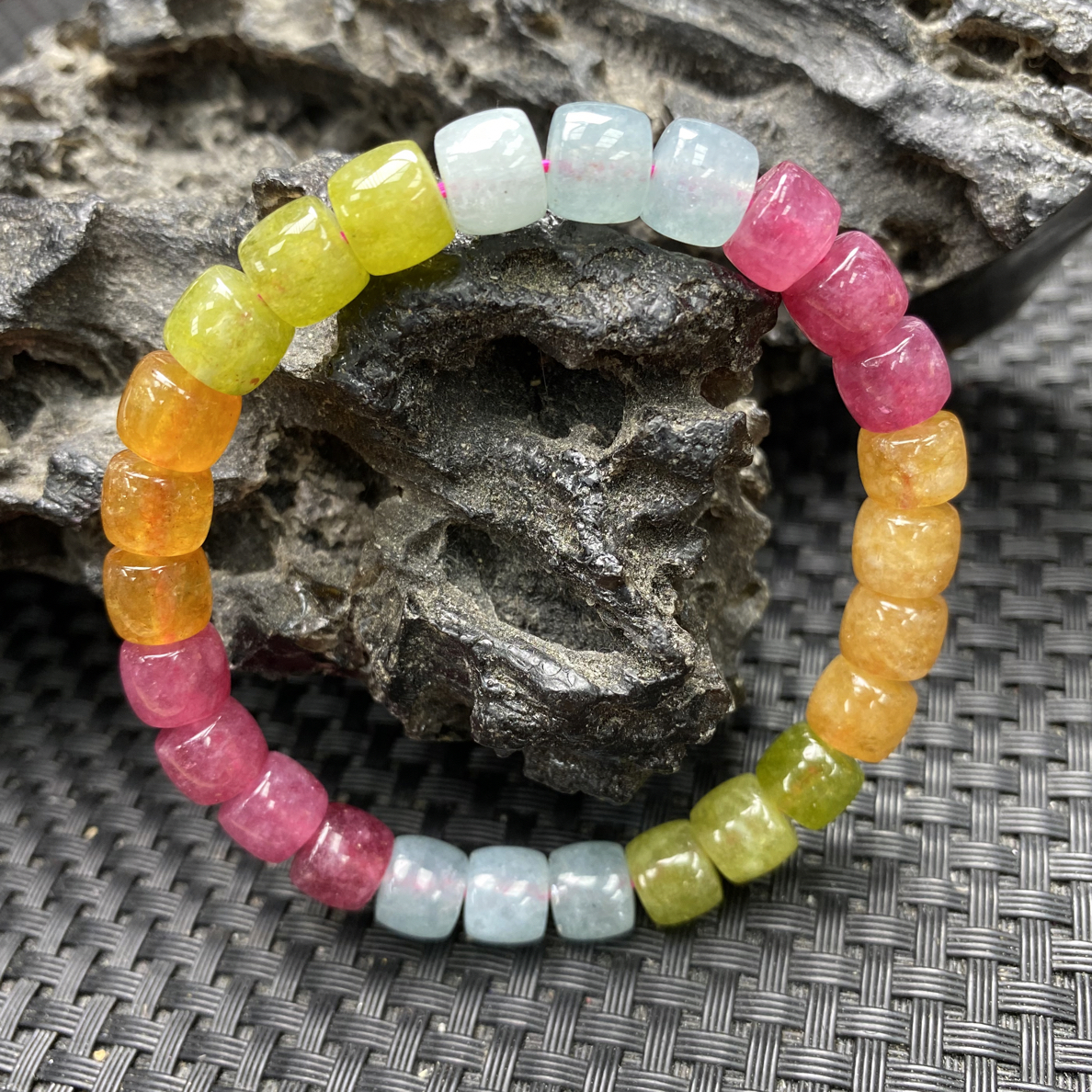 8mm糖果碧直切精美手串-867