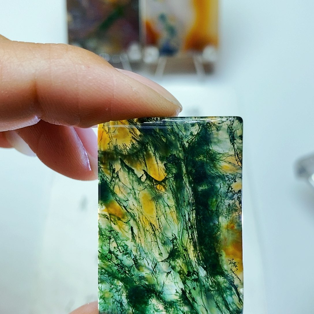 玛瑙/玉髓颈饰未镶嵌月***浓