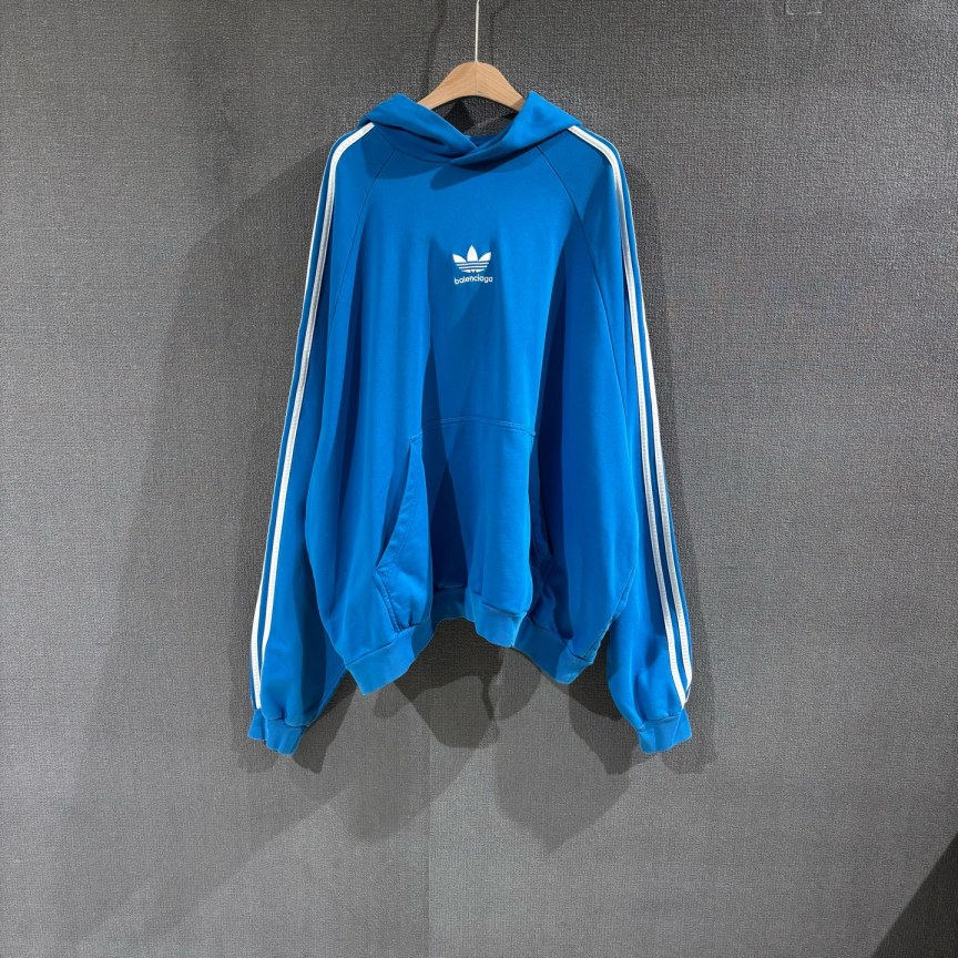 99新 Balenciaga/巴黎世家 三叶草帽衫卫衣 99新2码/0495