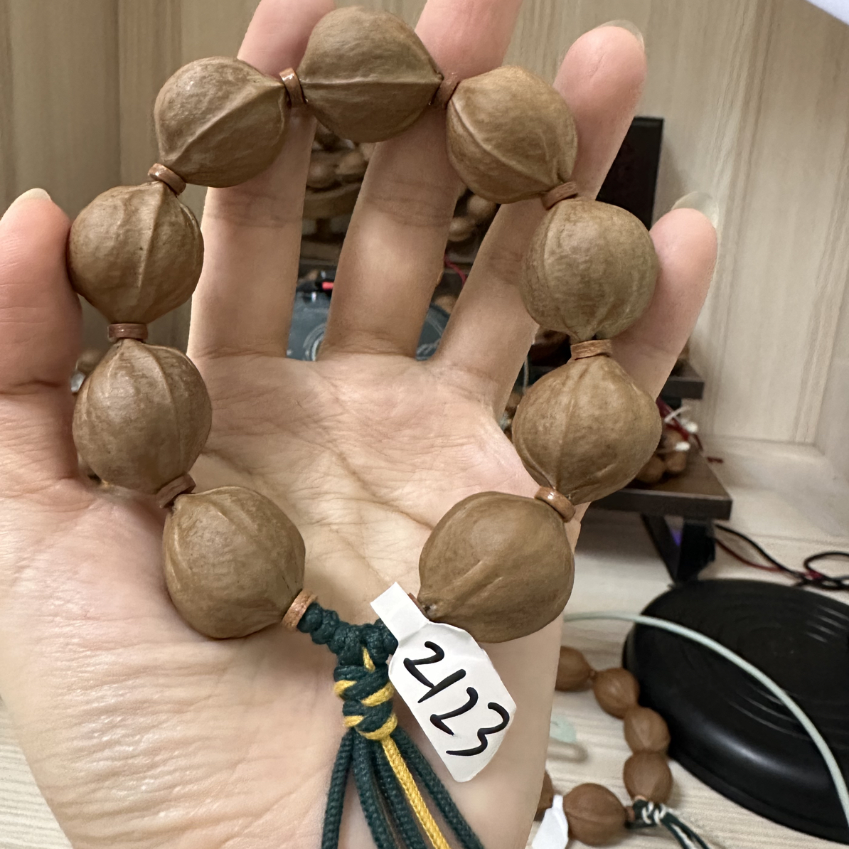 梅林铁核三花鲨鱼背2123，9颗籽