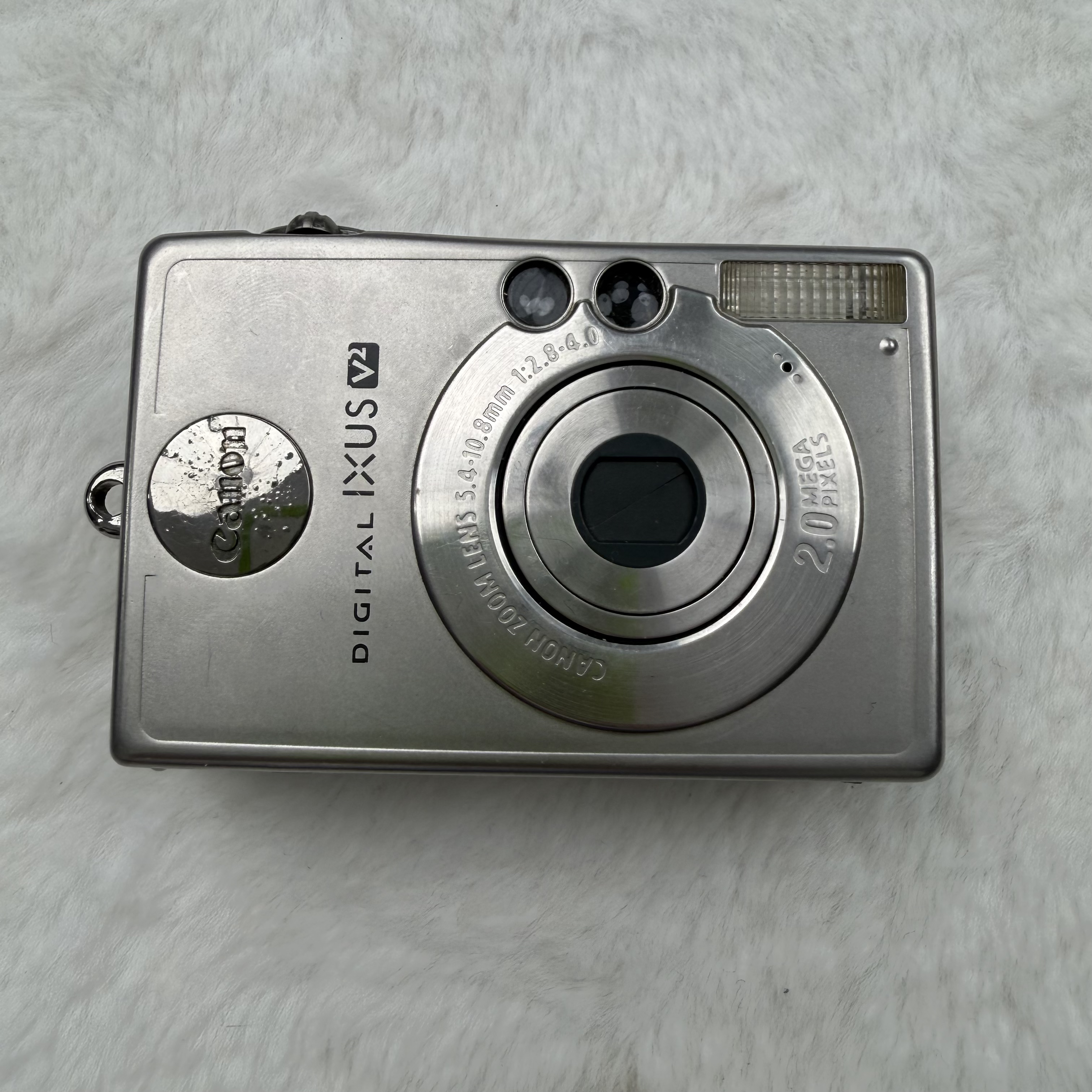 95新 Canon/佳能 ixusV2银色千玺同款小方块ccd冷白奶油肌