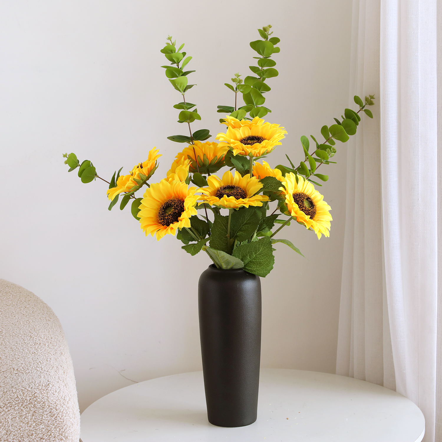 ins高端向日葵家居摆件中考高考一举夺魁餐桌茶几电视柜