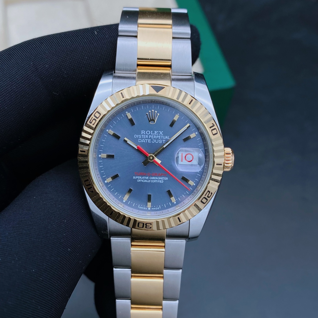 99新 Rolex/劳力士 日志116263灰盘爬山虎/机械男表/表径37