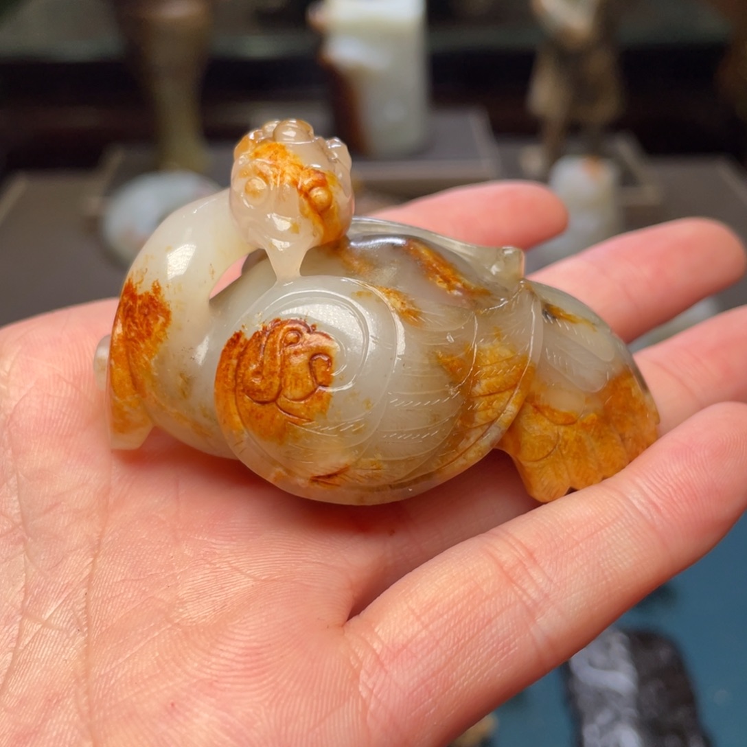 力***和田玉未镶嵌挂件