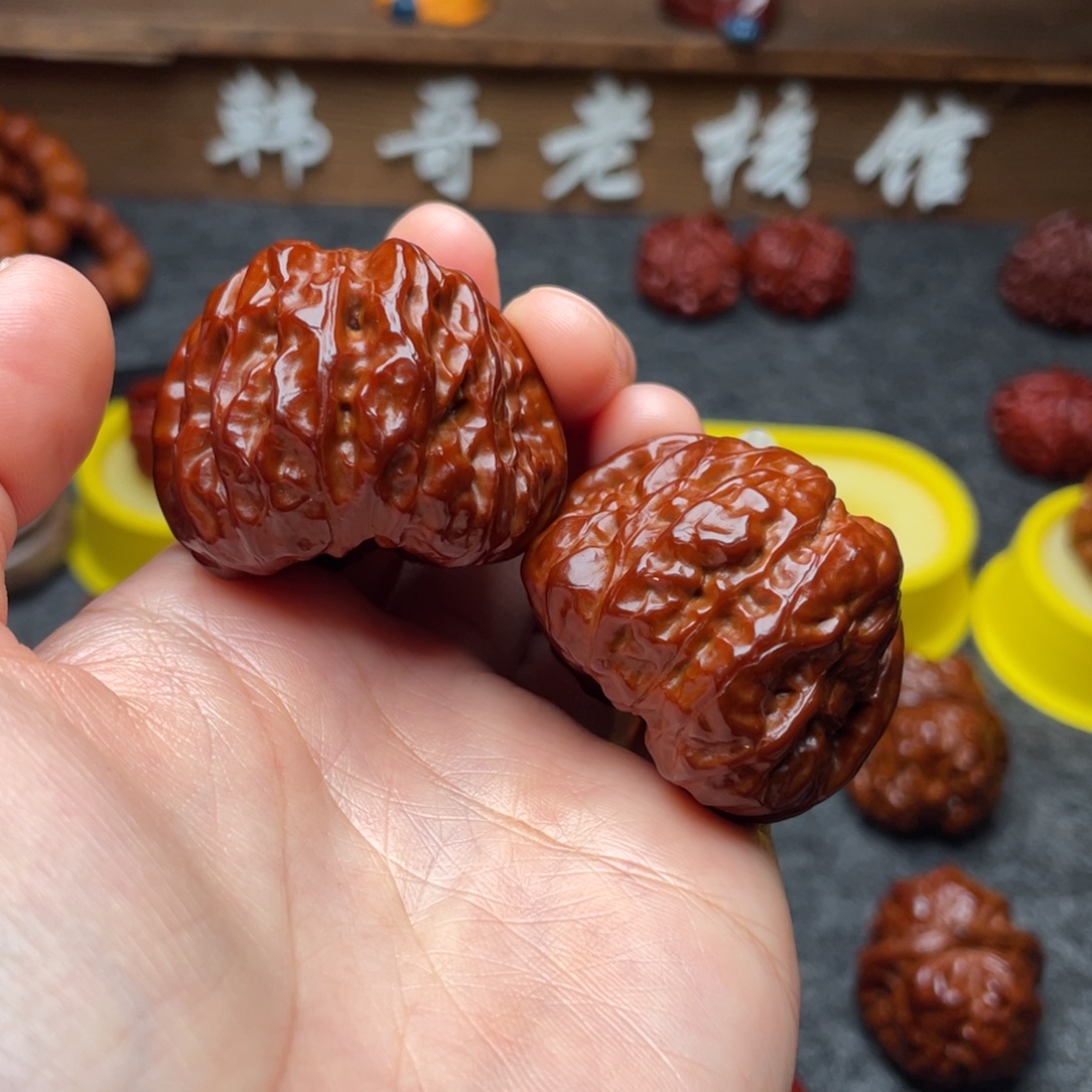 吊坠文玩核桃文玩核桃 手把件 蛤蟆头 41