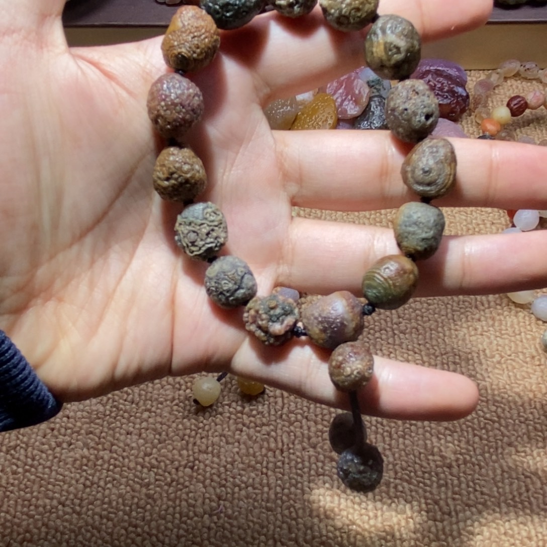 玛瑙/玉髓合金手链眼睛石手串