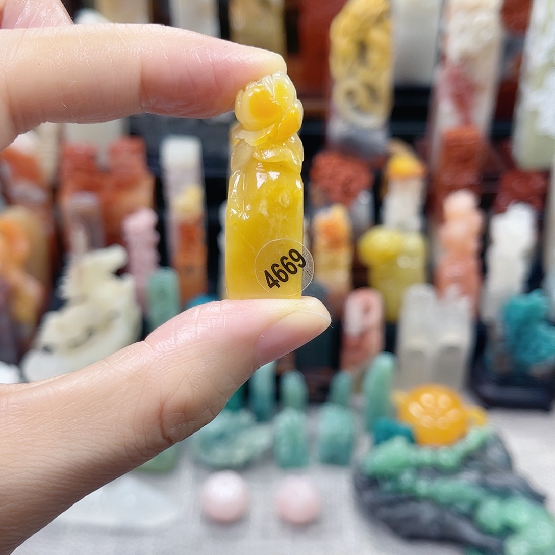 印石昌化石4669包邮包刻