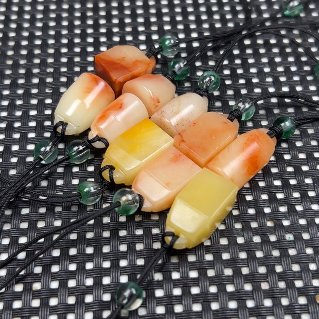 金***子印石寿山石芙蓉石如意钮印章单个不退换退货全部退