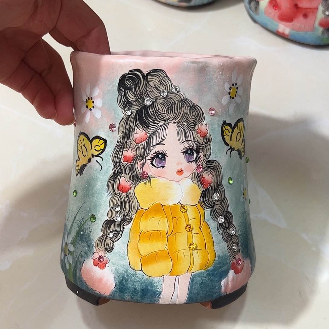 景德镇陶瓷花盆景德镇陶瓷花盆