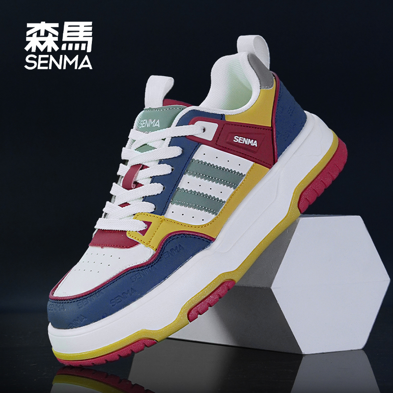 SENMA/森马秋季百搭休闲小众原创板鞋学生软面防水运动增高潮酷鞋