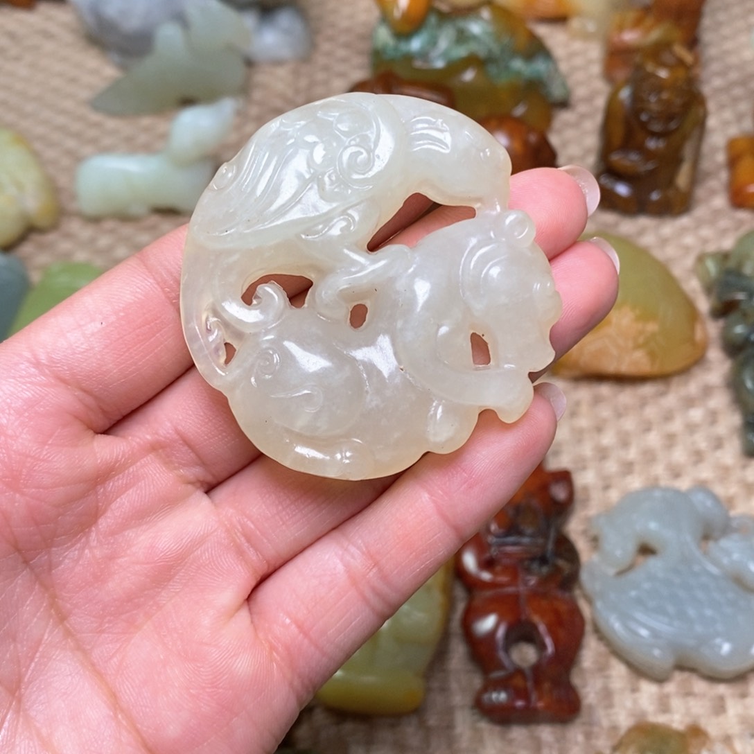 白玉菩提吊坠白玉菩提白玉菩提摆件