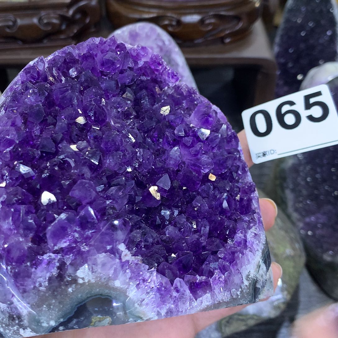 紫晶珠宝半成品未镶嵌065