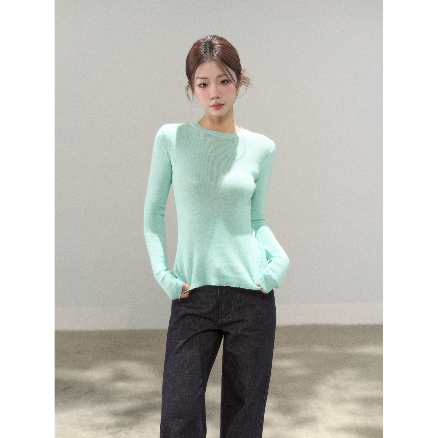 【小野莓】内搭打底针织衫女显瘦高级感长袖独特小上衣-清清BB99250