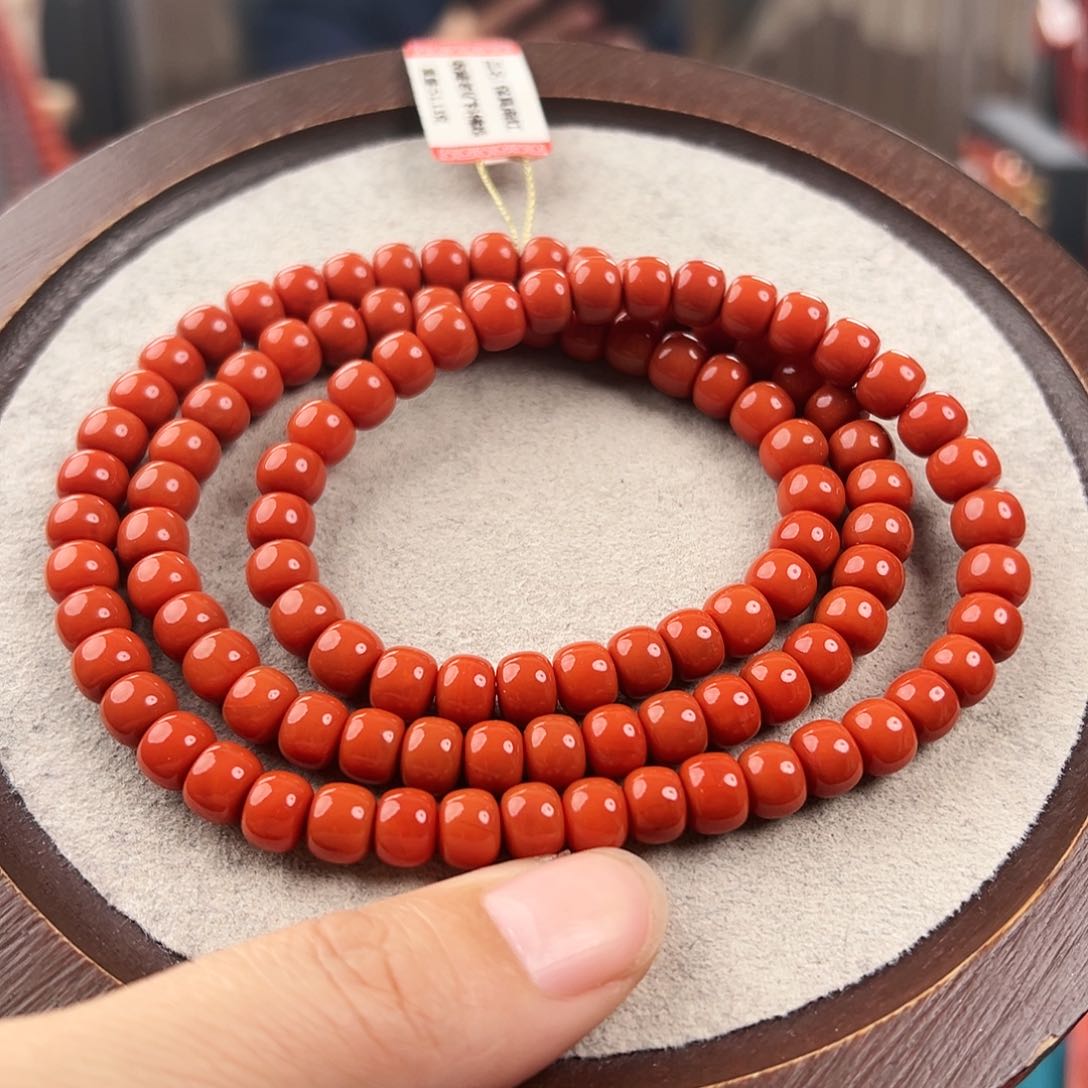 南红玛瑙手串未镶嵌