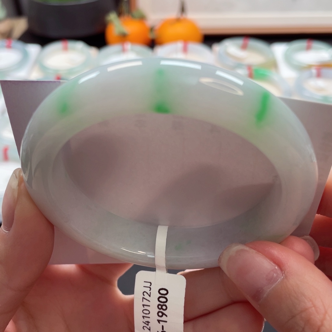 【闪购商品】翡翠手镯未镶嵌56阳春白雪8号