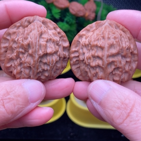 吊坠文玩核桃白狮子45全品