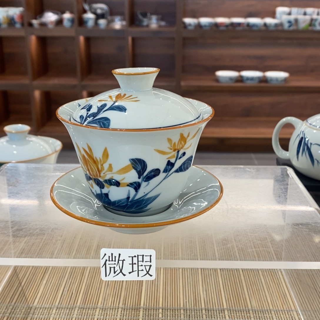 釉下彩手工绘制手工绘制