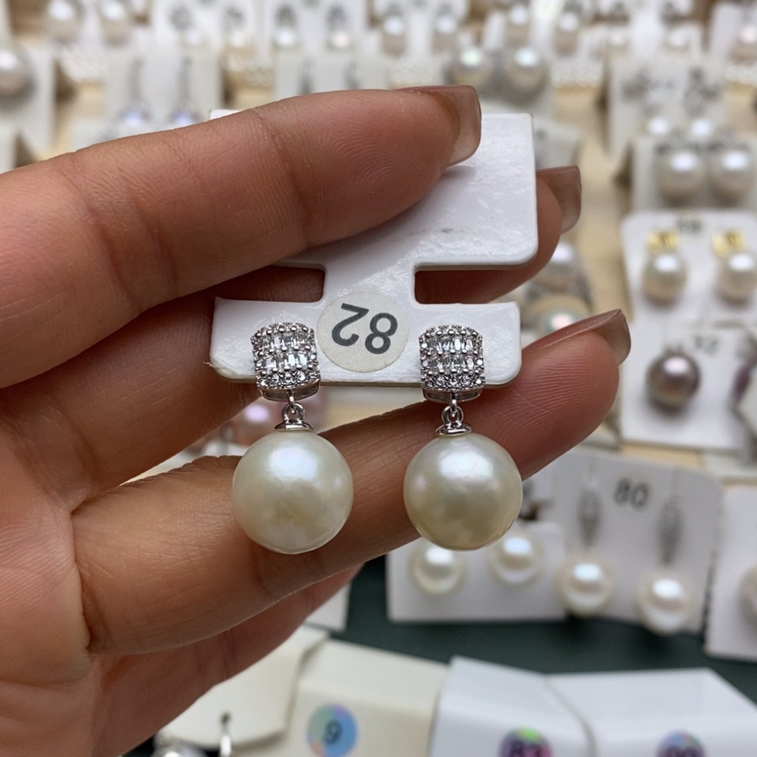 淡水珍珠银S925镶嵌颈饰