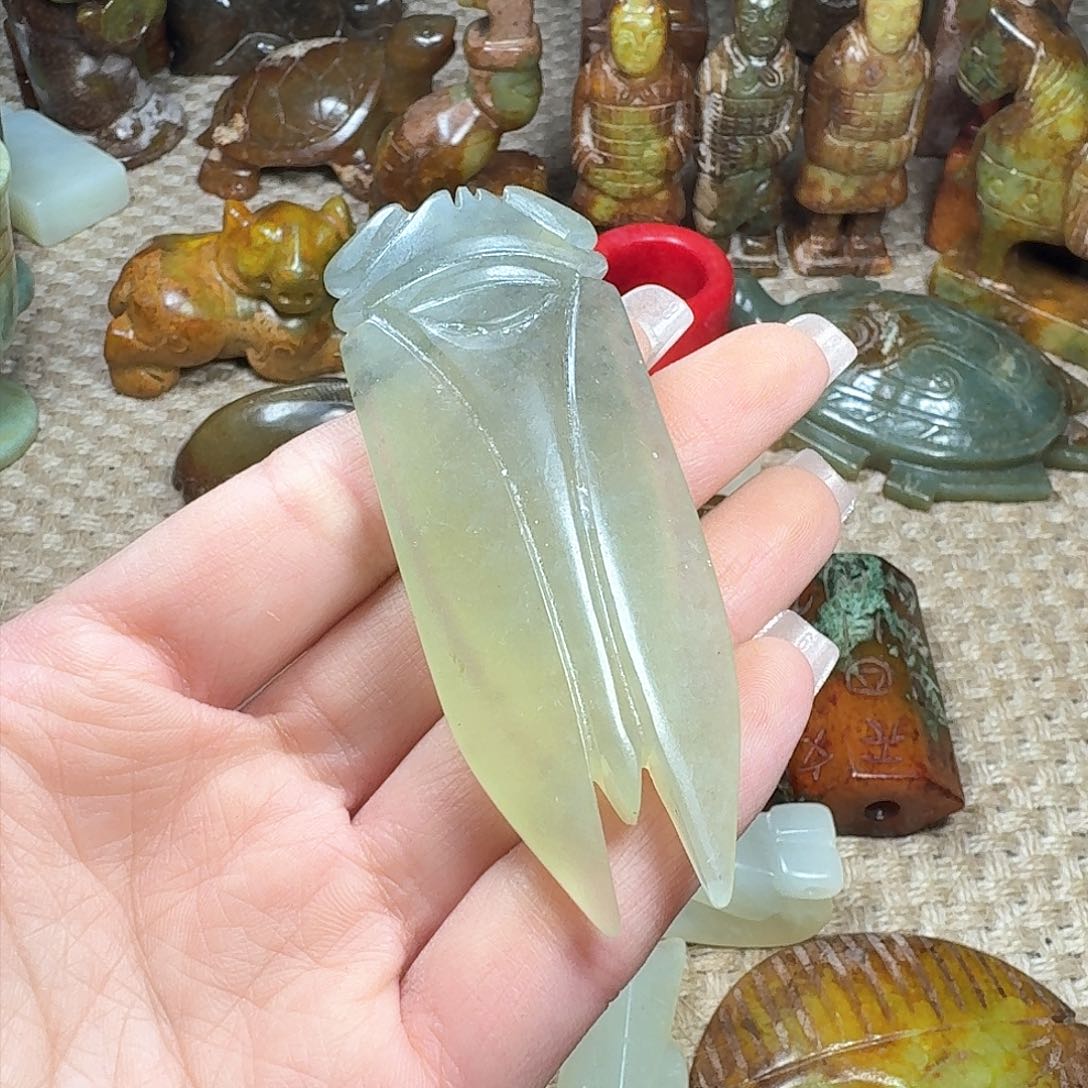 白玉菩提吊坠挂件