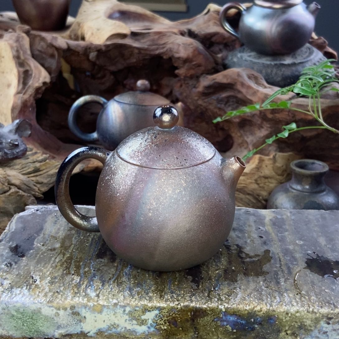 建水紫陶柴烧茶具