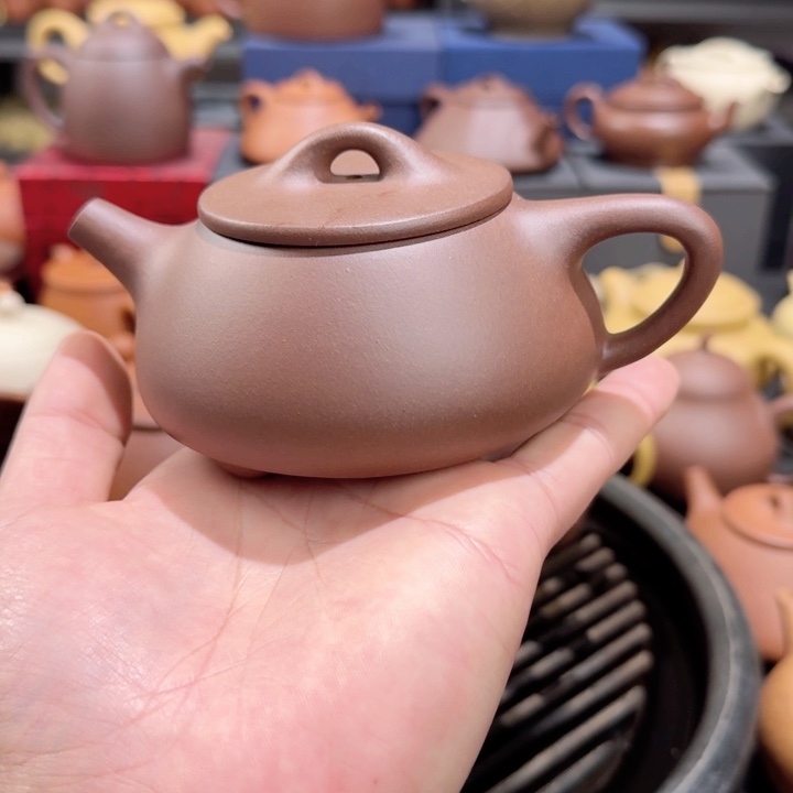 茶壶紫砂底槽清石瓢200cc