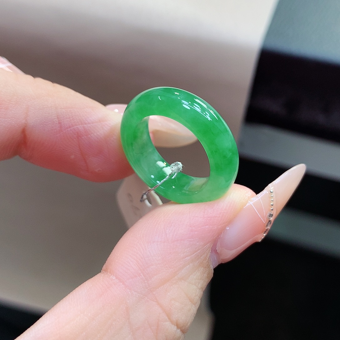 未镶嵌戒指翡翠8号