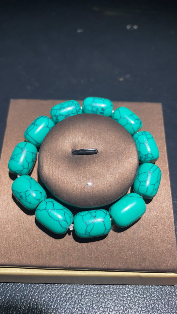 264  卡14绿桶珠手链