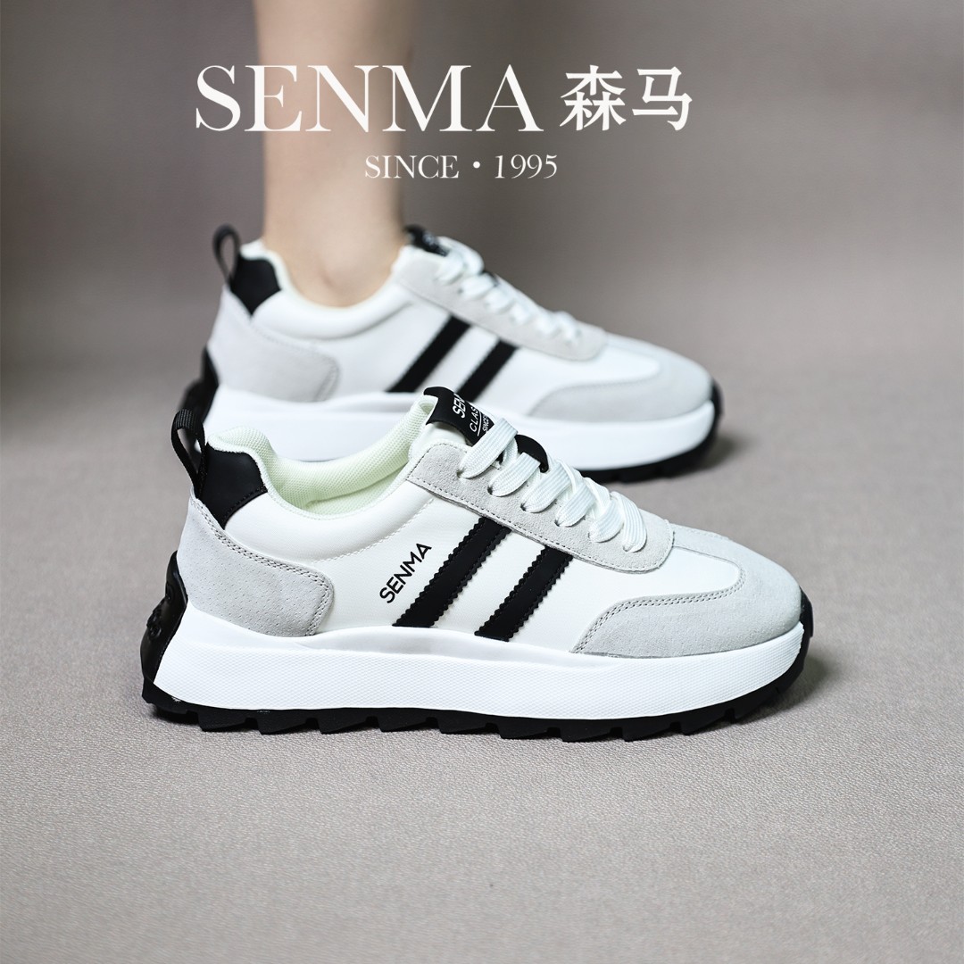 森马/SENMA正品潮流四季轻便防滑舒适跑步鞋子时尚百搭软底运动鞋