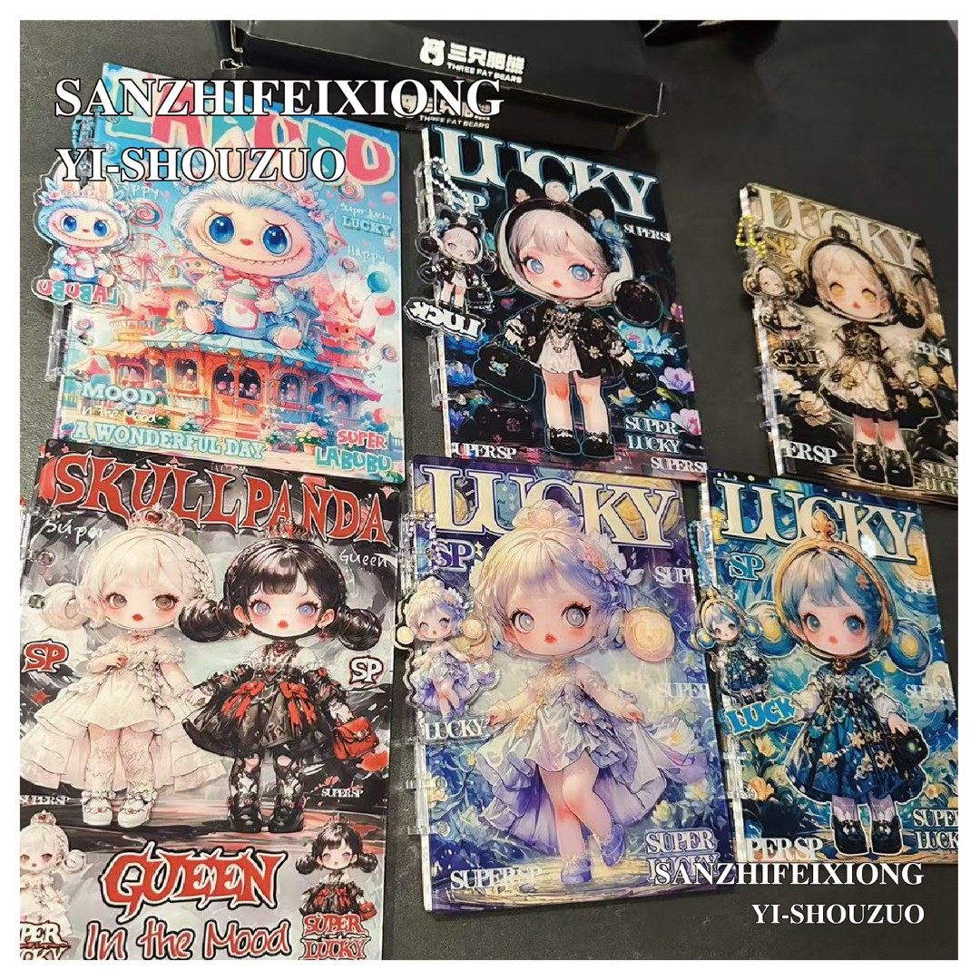 三只肥熊亚克力本笔记本