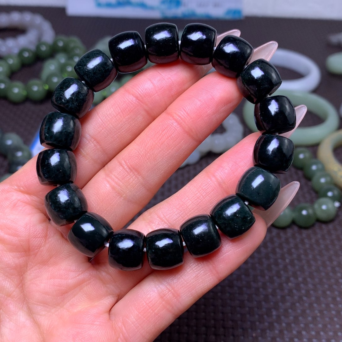 未镶嵌手串和田玉卡12