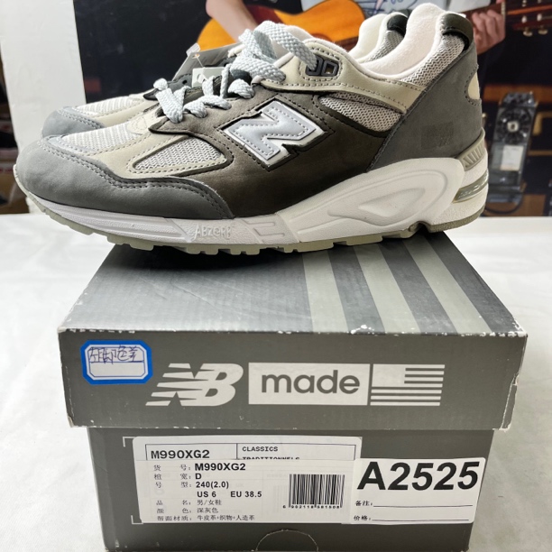 A2525 NEW BALANCE M990XG2 38.5码数运动鞋 直播微瑕疵 无售后