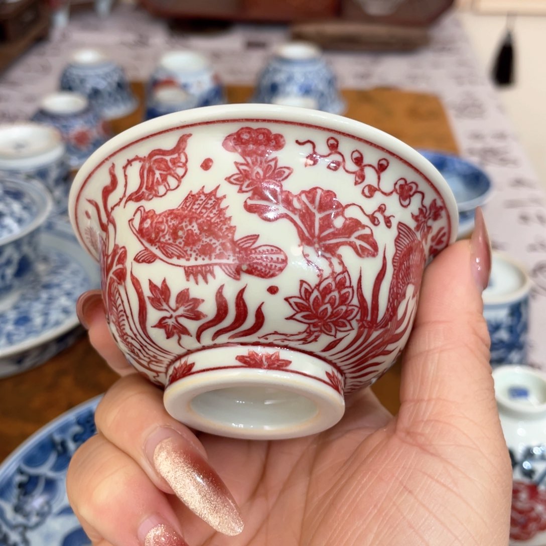 【闪购商品】全红釉里红。。。。