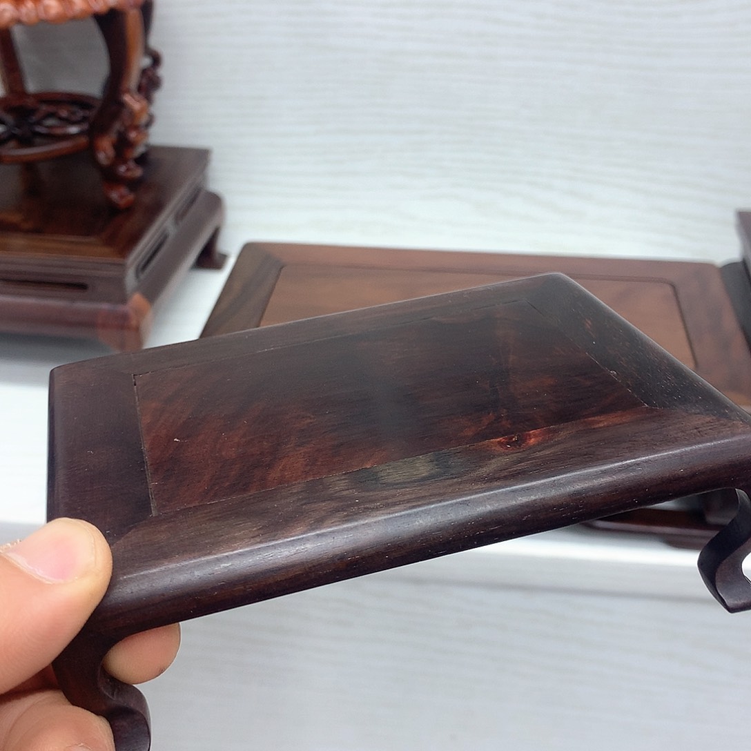 藤类大红酸枝长13湾脚底座