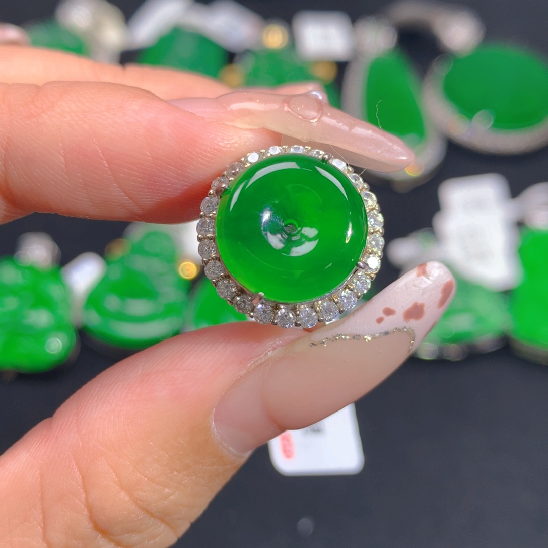 翡翠颈饰银S925镶嵌11111111111