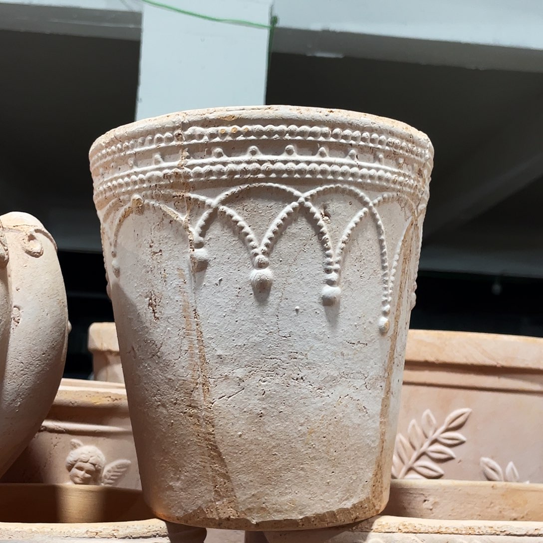 口20×21         欧式手工花盆一个