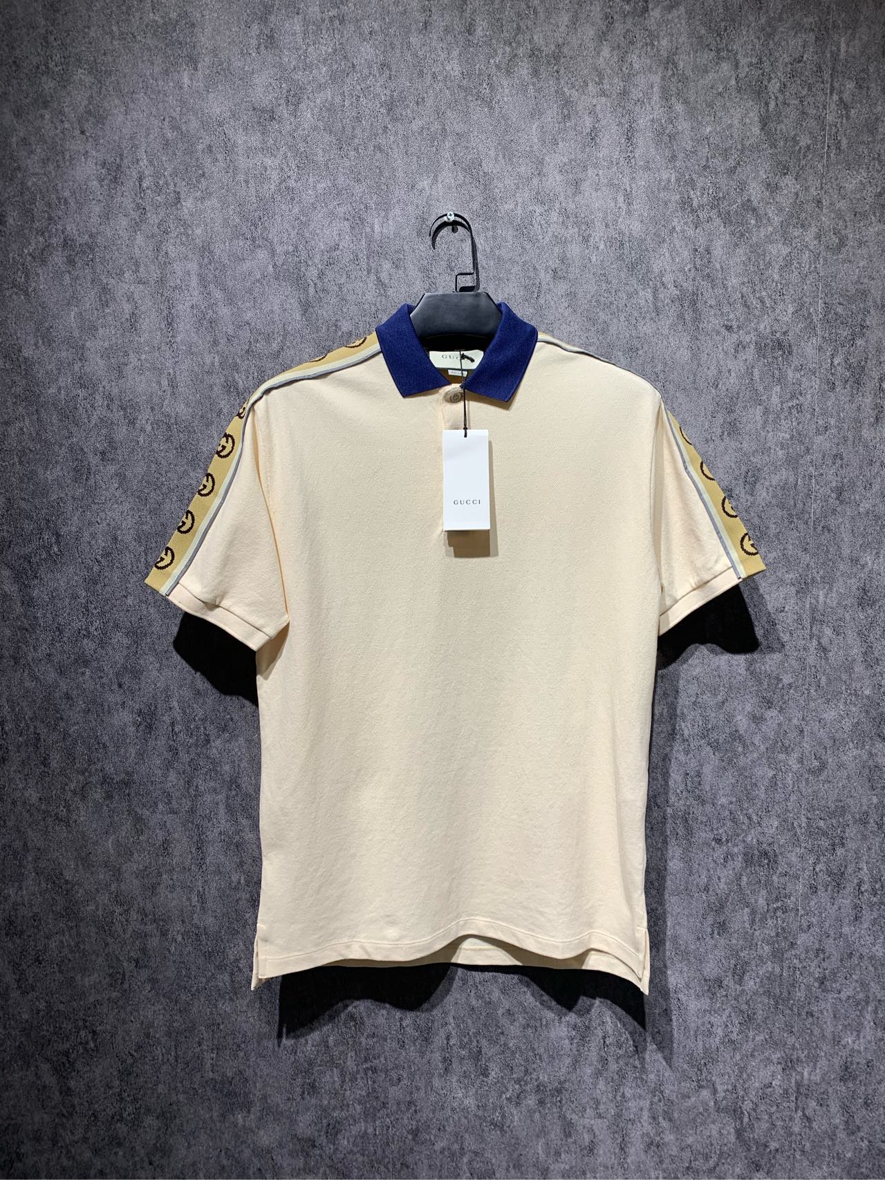 全新未使用  Gucci 3M反光logopolo衫/S码/Y8944660