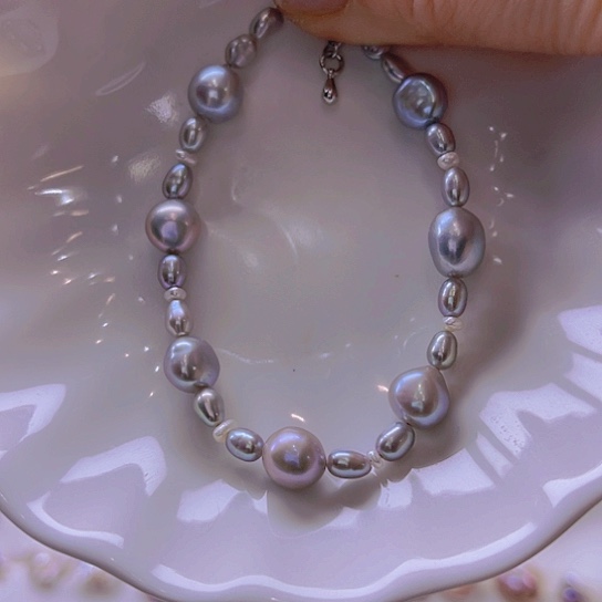 淡水珍珠手绳合金