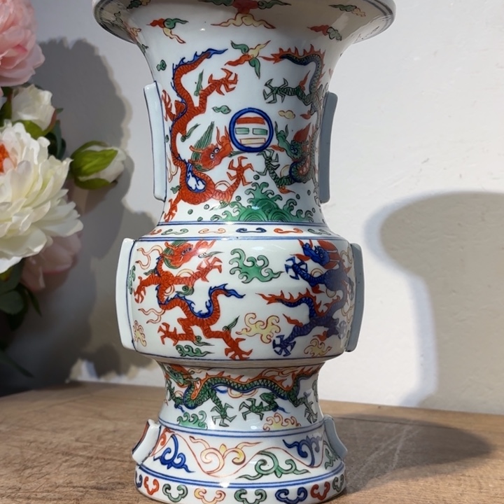 辉***.陶摆件青花瓷器摆件现代工艺品