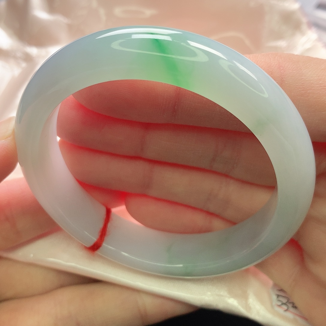 翡翠未镶嵌手镯缅甸5253