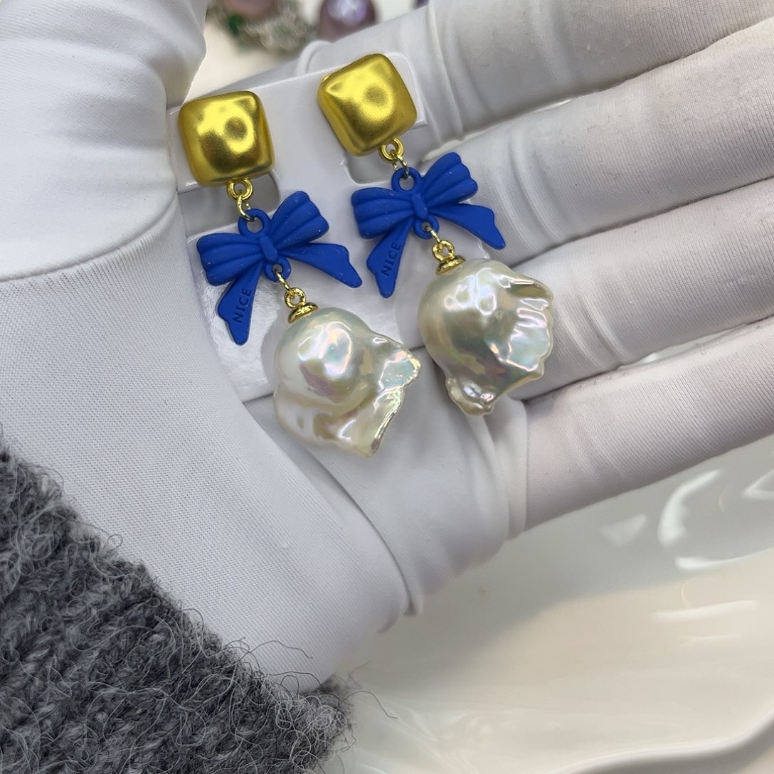 耳饰淡水珍珠合金